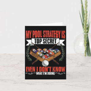 Mein Pool Strategie Snooker Game Pool Spieler Bill Karte