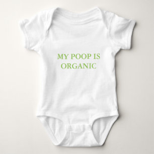 "MEIN POOP IST BIO" BABY-ANZUG BABY STRAMPLER