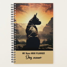 Mein Portrait "Mein eigener Hundename Boxer Breed" Planer