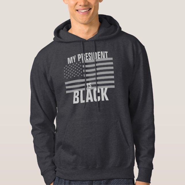 Mein Präsident ist schwarz Hoodie (Vorderseite)