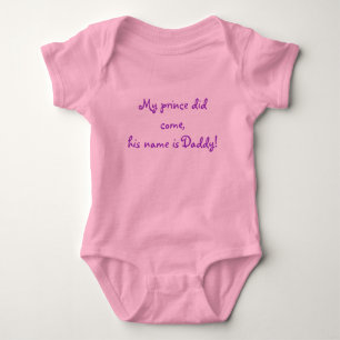 Mein Prinz ist gekommen, sein Name ist Papa! Baby Strampler