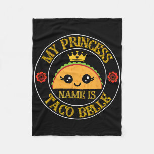 Mein Prinzessinnenname ist Taco Belle Lustig Cinco Fleecedecke
