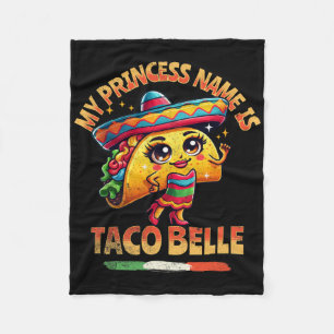 Mein Prinzessinnenname ist Taco Belle - Lustiger F Fleecedecke