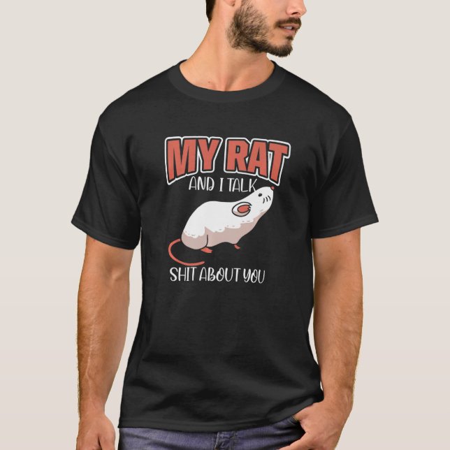 Mein Rat und ich reden über Sie Rodent Gerbils Dom T-Shirt (Vorderseite)