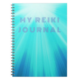 Mein Reiki-Journal mit Radiant Light Blue Notizblock