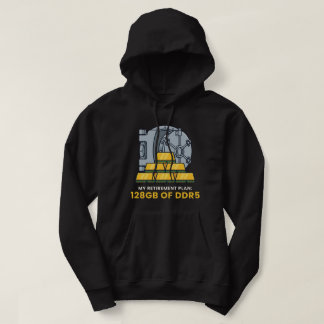 Mein Rentenplan 128GB DDR5 lustiger RAM-Humor Hoodie