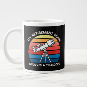 Mein Rentenplan beinhaltet ein Teleskop Jumbo-Tasse
