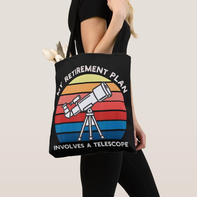 Mein Rentenplan beinhaltet ein Teleskop Tasche (Von Nahem)