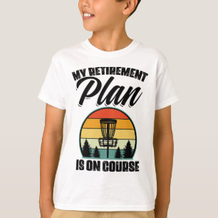 Mein Rentenplan ist auf Kurs Disc Golf Golfen  T-Shirt
