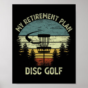 Mein Rentenplan Lustige Scheiben Golf Senior Für D Poster