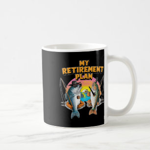 Mein Rentenplan macht Spaß Fisch Angeln Fischer A Kaffeetasse