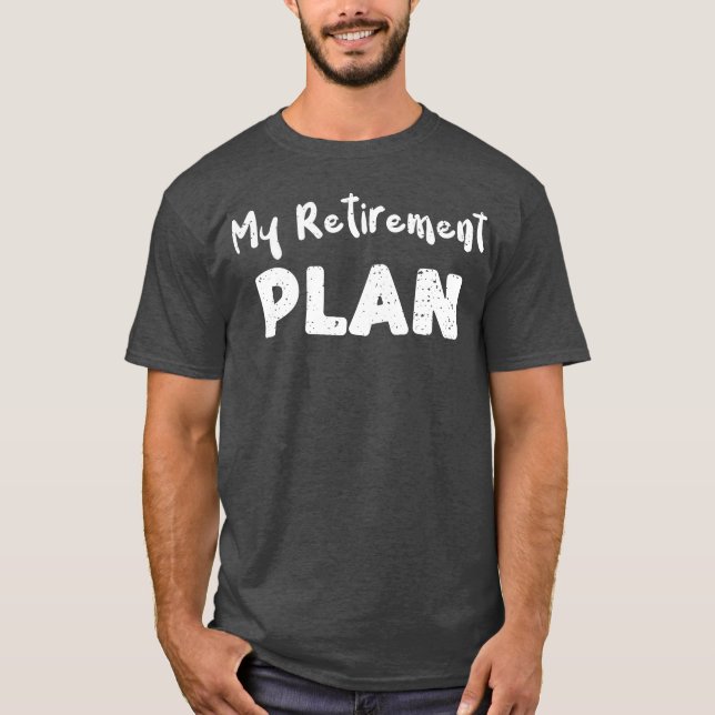 Mein Rentenplan Pferd T-Shirt (Vorderseite)