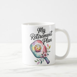 Mein Rentenplan Pickleball Spaß für Rentner Kaffeetasse