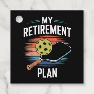 Mein Rentenplan Pickleball-Spieler Geschenkanhänger