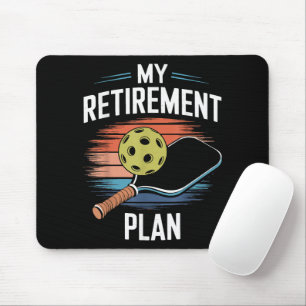 Mein Rentenplan Pickleball-Spieler Mousepad