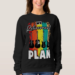 Mein Rentplan Gitarrist E Guitar Musician Gu Sweatshirt