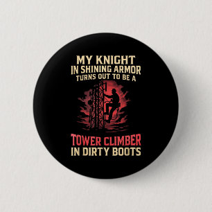 Mein Ritter im lustigen Turm besteiger Ehemann Fra Button