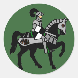 Mein Ritter Runder Aufkleber