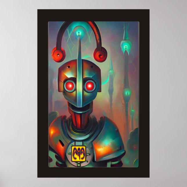Mein Robot DJ von Wombott Poster (Vorne)