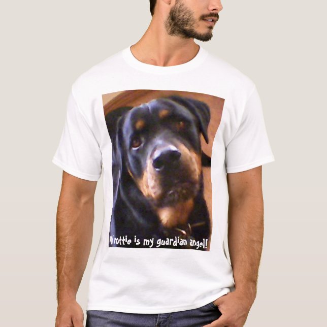 Mein rottie ist mein Schutzengel! T-Shirt (Vorderseite)