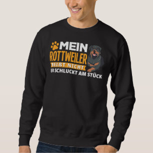 Mein Rottweiler beißt ihn in einem Stück Sweatshirt