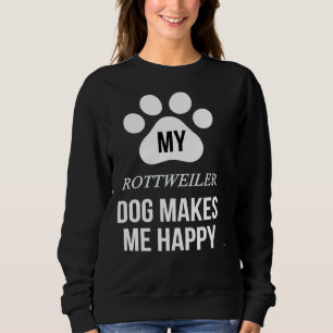 Mein Rottweiler freut mich für Rottweiler Pare Sweatshirt