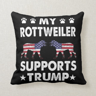 Mein Rottweiler unterstützt Trump Shirt Election 2 Kissen