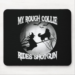 Mein Rough Collie fährt erschossenen Halloween Mousepad
