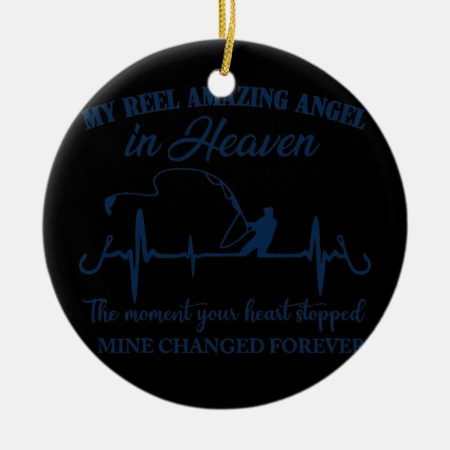 Mein Rücken Phantastisch den Engel in den Himmel,  Keramik Ornament (Vorne)