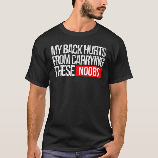 Mein Rücken tut weh T-Shirt (Vorderseite)