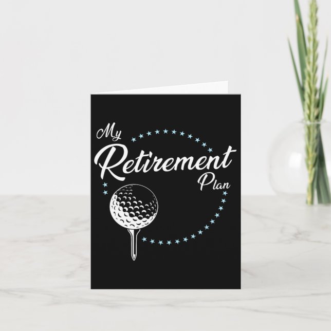 Mein Ruhestand - Golf Karte (Vorderseite)