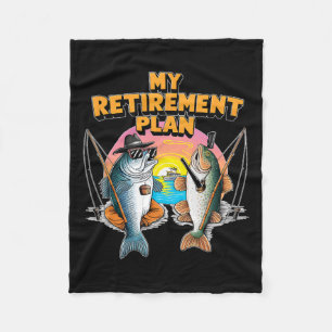 Mein Ruhestandsplan ist der Spaß beim Fischfang Fleecedecke