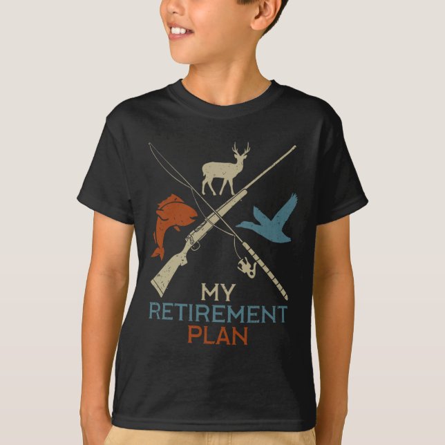 Mein Ruhestandsplan Jagd auf Jäger Grandfat T-Shirt (Vorderseite)