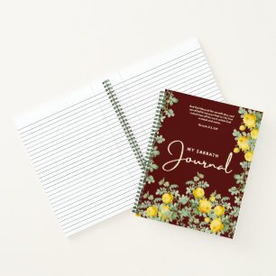 Mein Sabbat-Journal Florales Schrift-Design Notizbuch