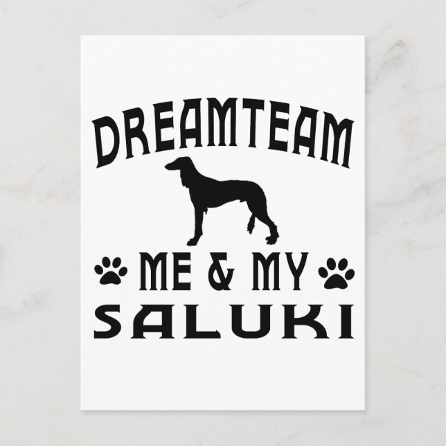 Mein Saluki Dog Postkarte (Vorderseite)
