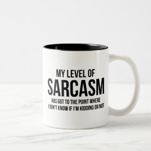 Mein Sarasmus-Level Zweifarbige Tasse