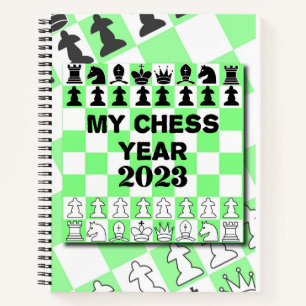 Mein Schachjahr 2023, Notebook Notizbuch