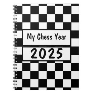 Mein Schachjahr 2025, Notizbuch Notizblock
