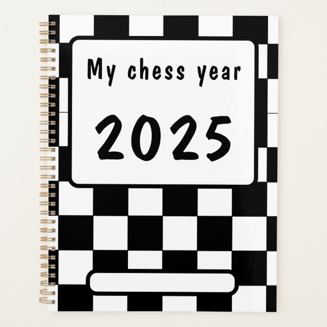 Mein Schachjahr 2025, Planer (Vorderseite)