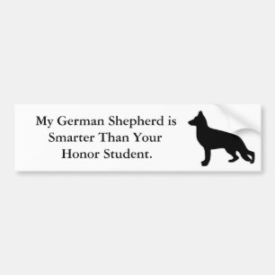 Mein Schäferhund ist intelligenter Autoaufkleber