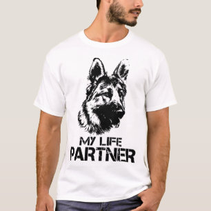 mein Schäferhundhund des Lebenpartners T-Shirt