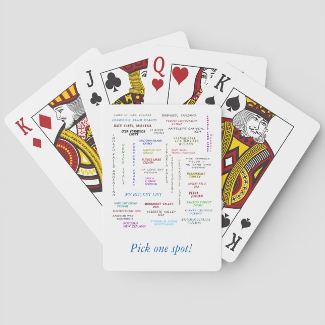 Mein Schaufel für Reisen Spielkarten (Rückseite)