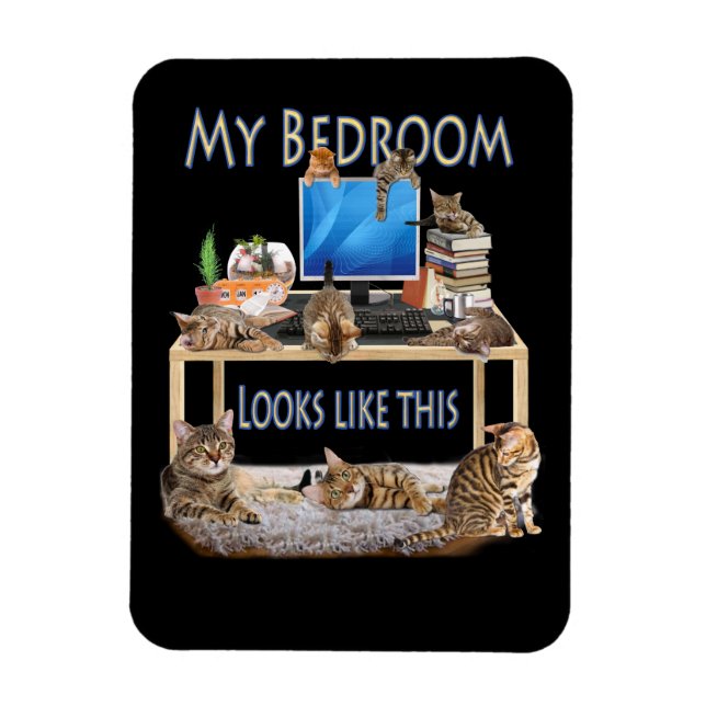Mein Schlafzimmer sieht so aus Magnet (Vertikal)
