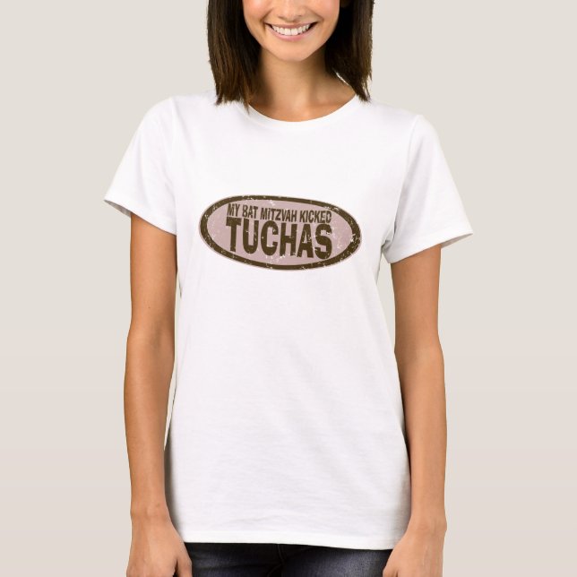 Mein Schläger Mitzvah trat Tuchas T-Shirt (Vorderseite)