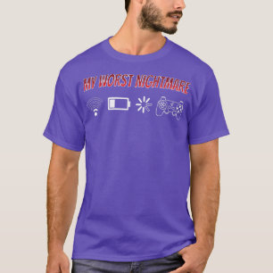 Mein schlimmster Albtraum Videospiel Nerd Geek Con T-Shirt