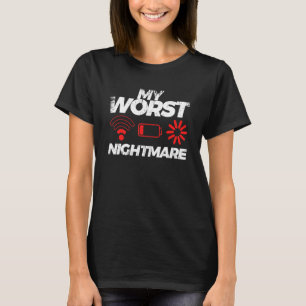 Mein schlimmster Albtraum Videospiel Nerd Geek Con T-Shirt