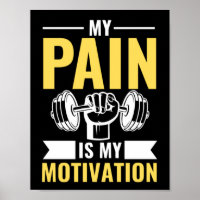 Mein Schmerz ist meine Motivation, mein Fitnessstu