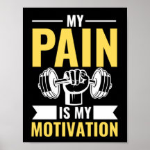 Mein Schmerz ist meine Motivation, mein Fitnessstu