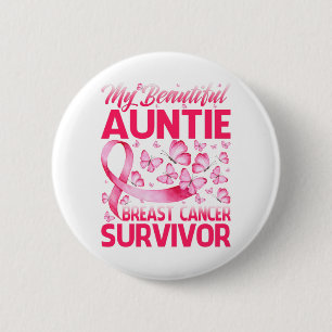 Mein schöner Tante Brustkrebs Überlebender Butte Button