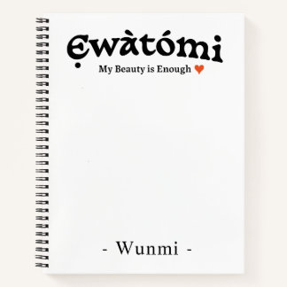 Mein Schönheit Ist Genug Notizbuch — Geschenk für